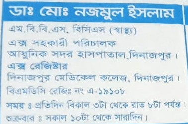 Dr. Md. Nojmul Islam